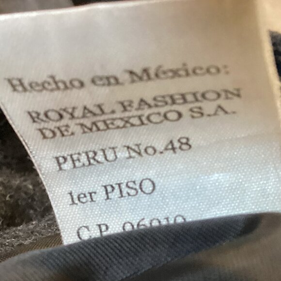 VTG Di' Nuovo Sz 34/Medium Gray Wool Removable-Hood Coat #2F - Picture 9 of 9